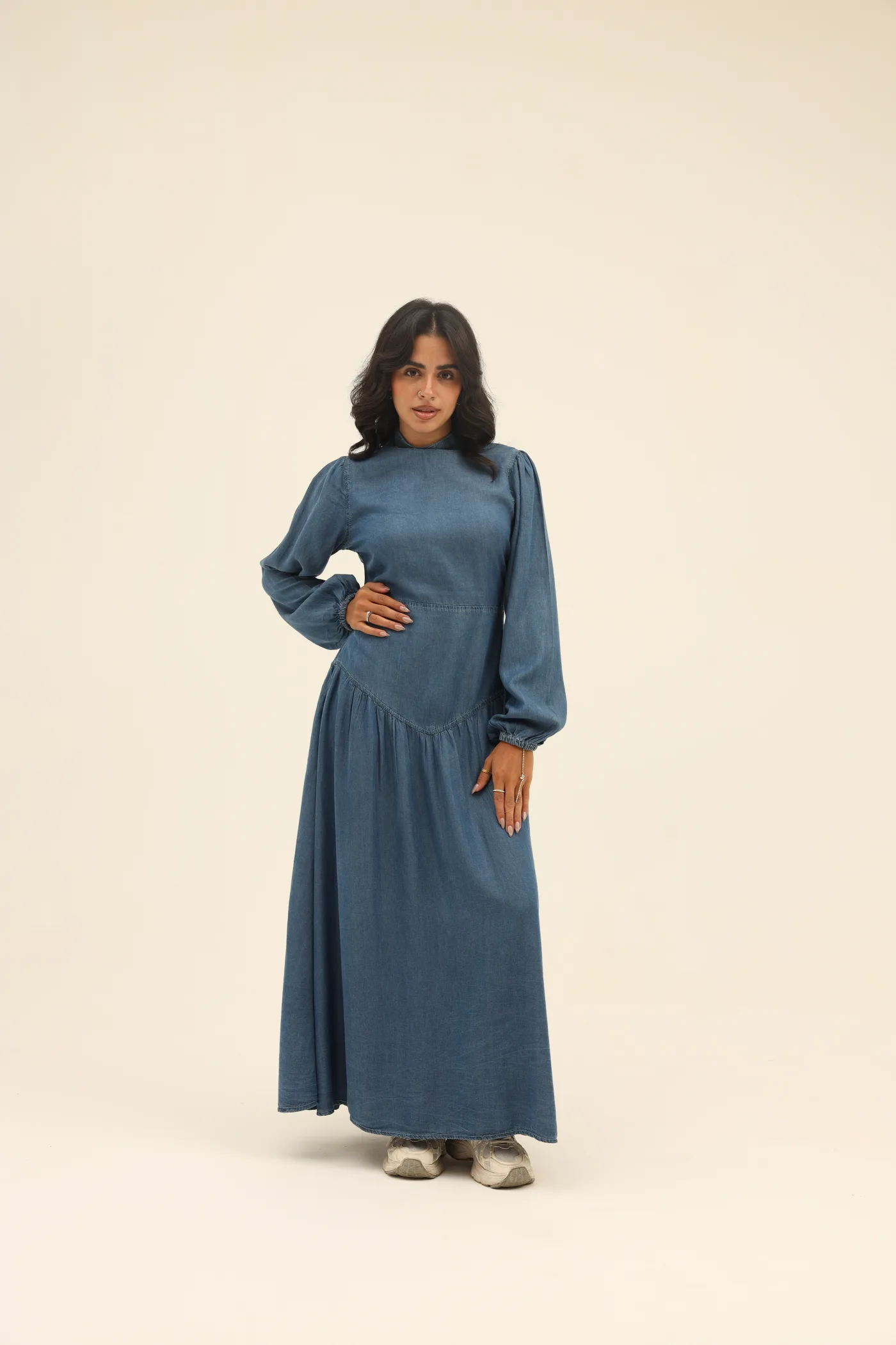 Tensil Denim Flared Dress